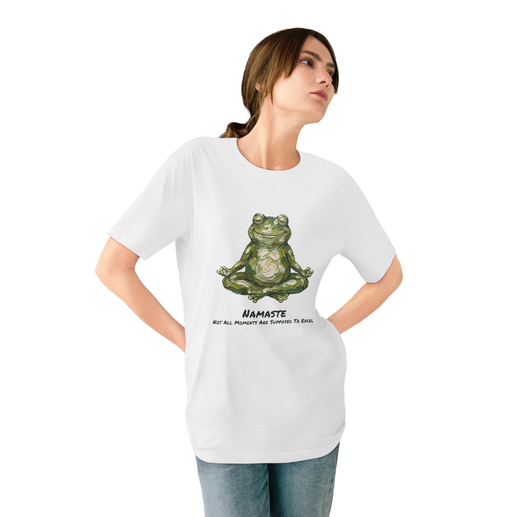 Organic Namaste Frog Graphic T-Shirt