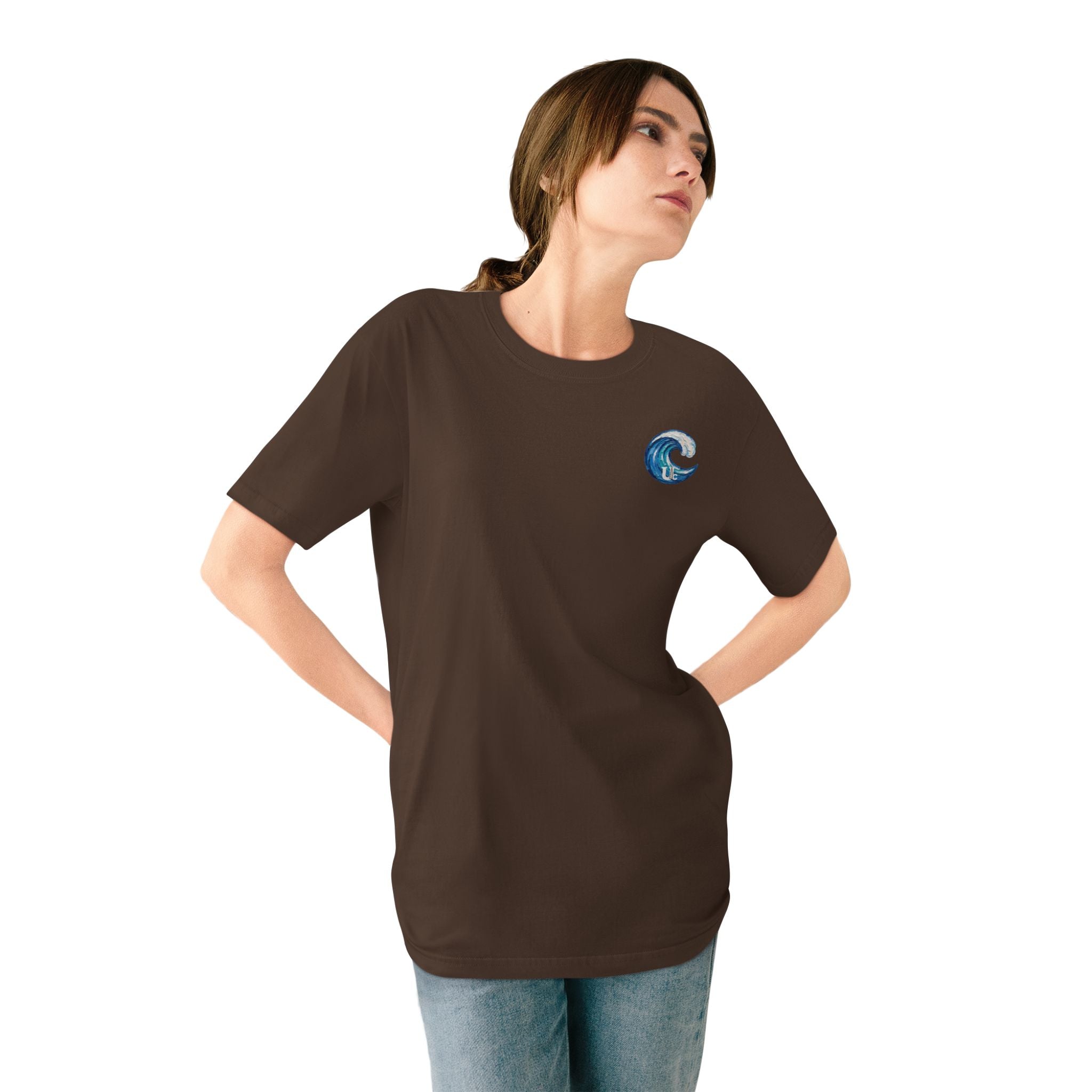 Organic Dog Surfing Graphic T-Shirt