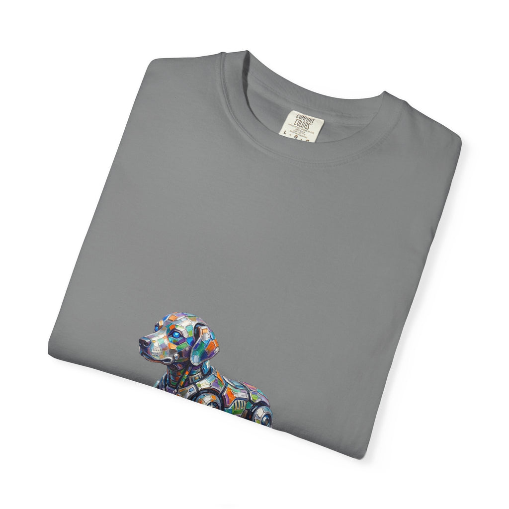 Robot Dog T‑Shirt — “My Emotional Support Human Is Offline Tee