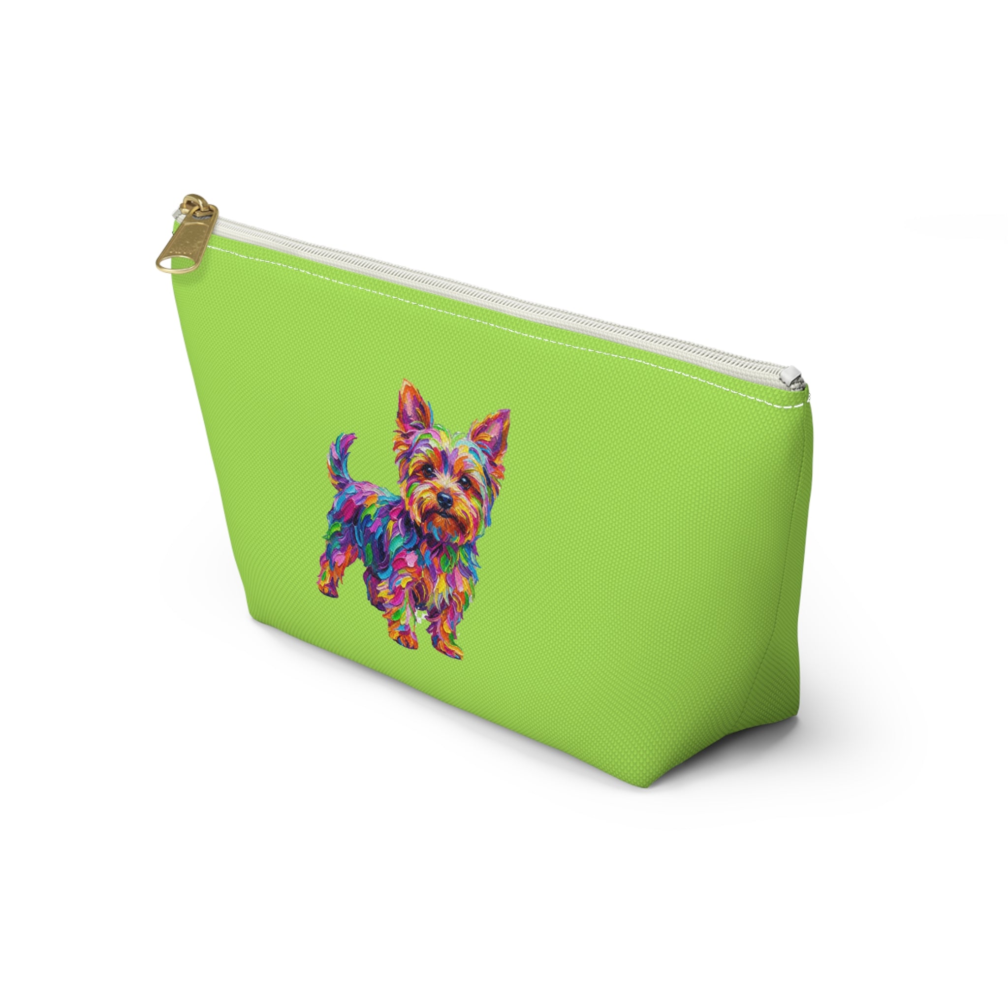 Vibrant Yorkie Accessory Pouch/Makeup Bag