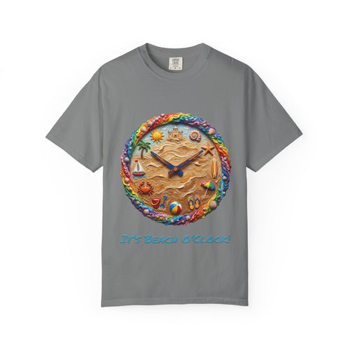 Beach Clock T-Shirt — Dreamy Coastal Art Tee