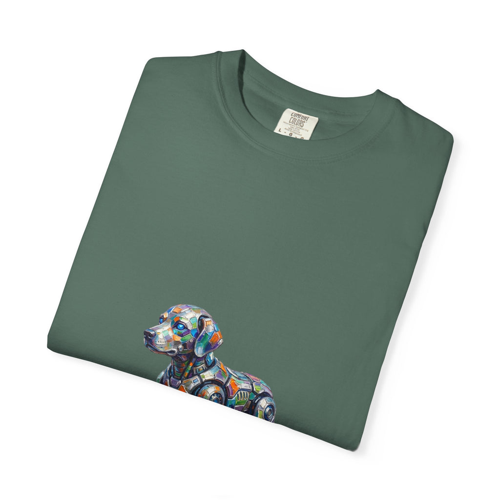 Robot Dog T‑Shirt — “My Emotional Support Human Is Offline Tee