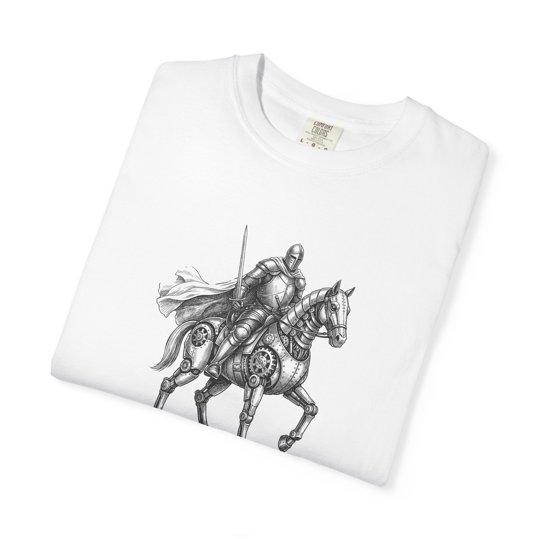Knight & His Steed T‑Shirt — “This Quest Requires Charging Stations" Tee