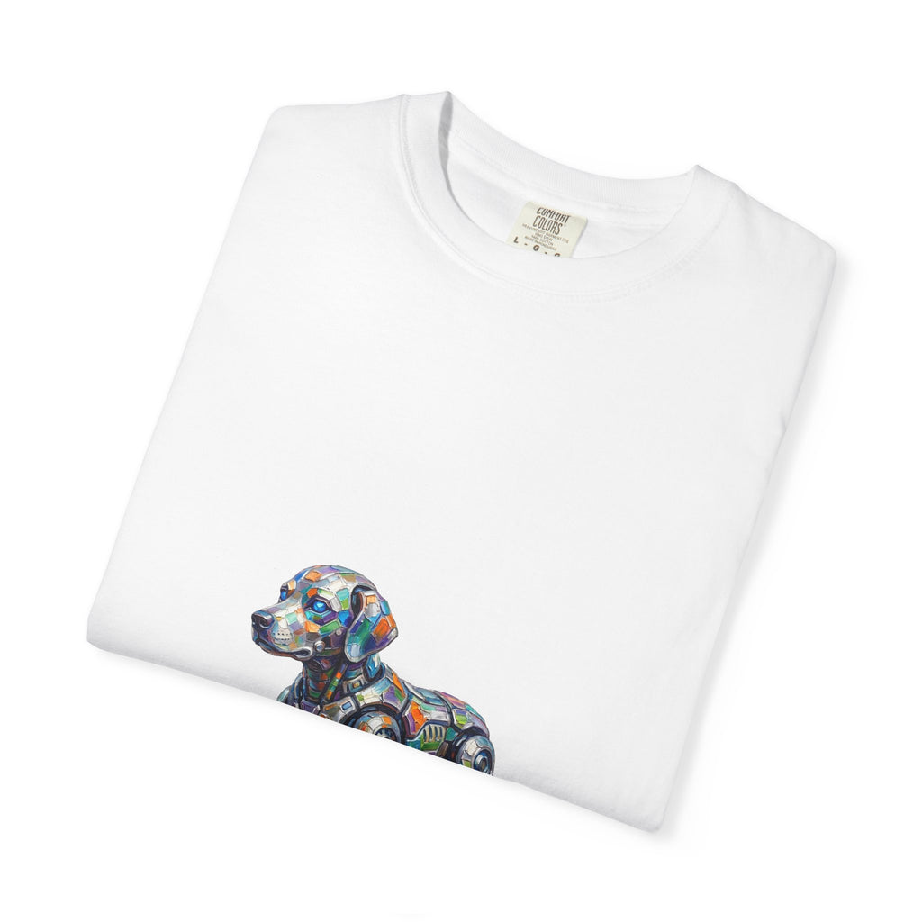 Robot Dog T‑Shirt — “My Emotional Support Human Is Offline Tee
