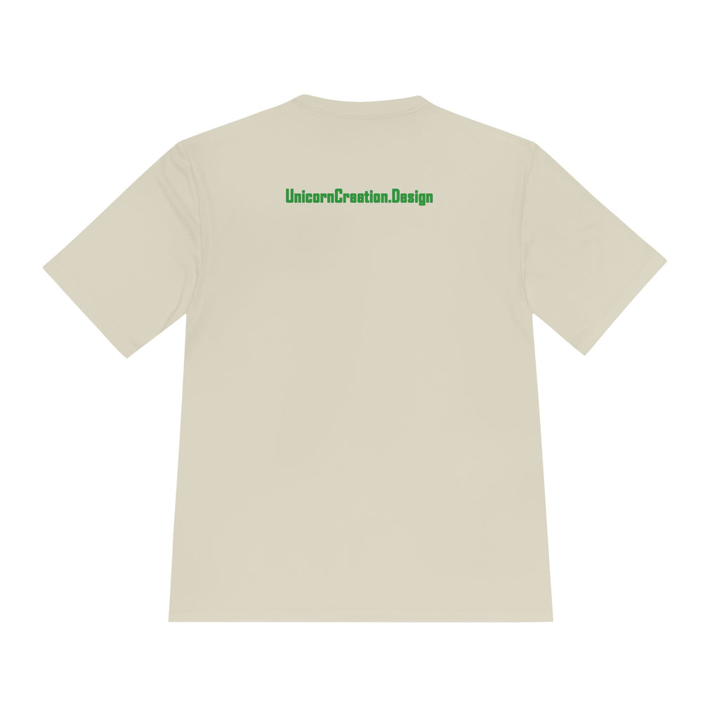 Mornings Are Evil Performance Shirt — Colorful Lazy Dog Graphic Tee