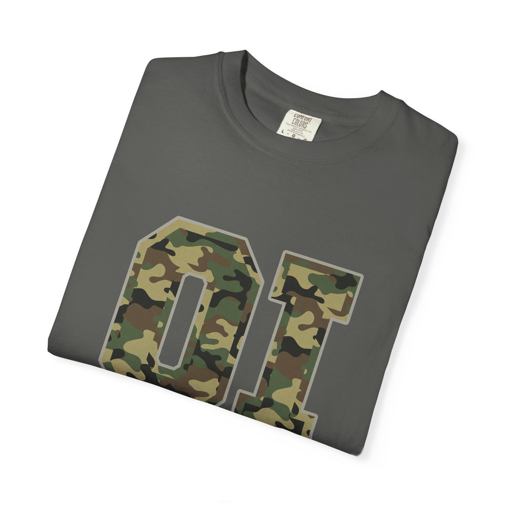 Camo 'OI' Graphic Tee — Military Camo Number Shirt (Organic Intelligence)