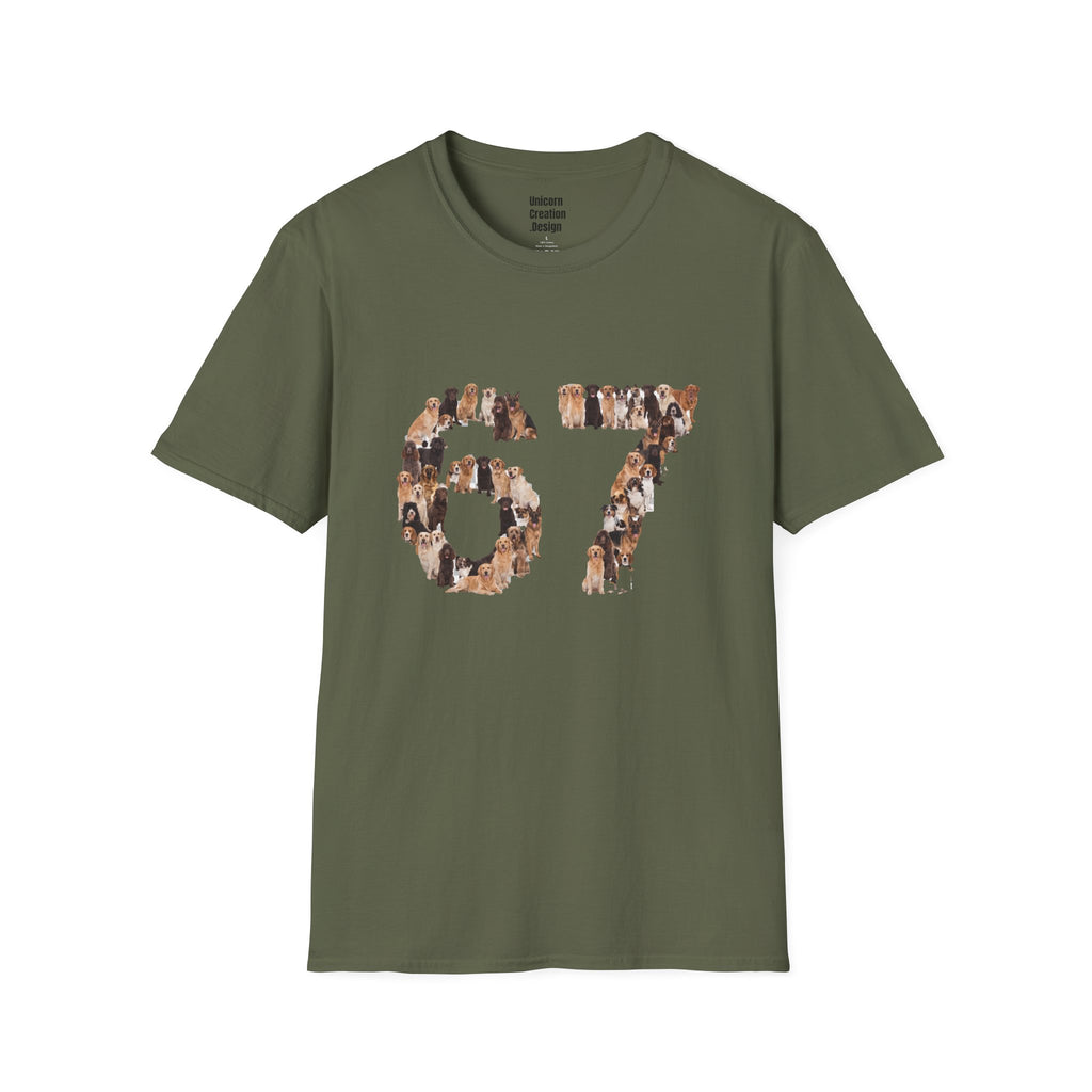 Dogs Number 67 Soft T-Shirt (Animal Lover)