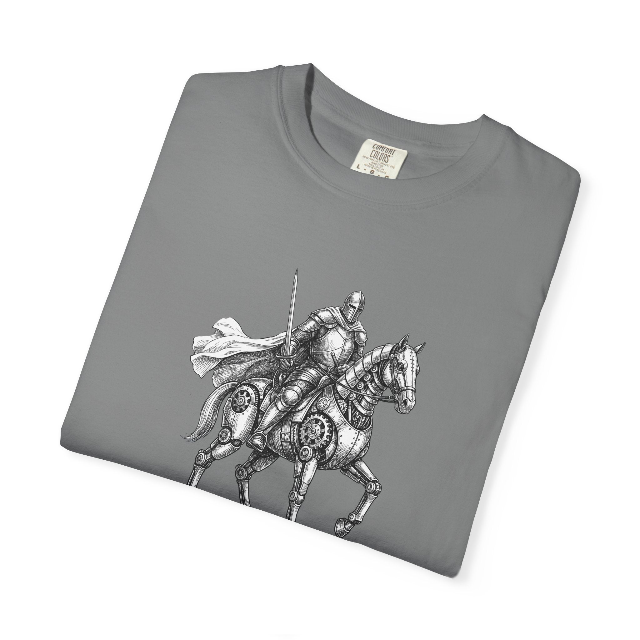 Knight & His Steed T‑Shirt — “This Quest Requires Charging Stations" Tee