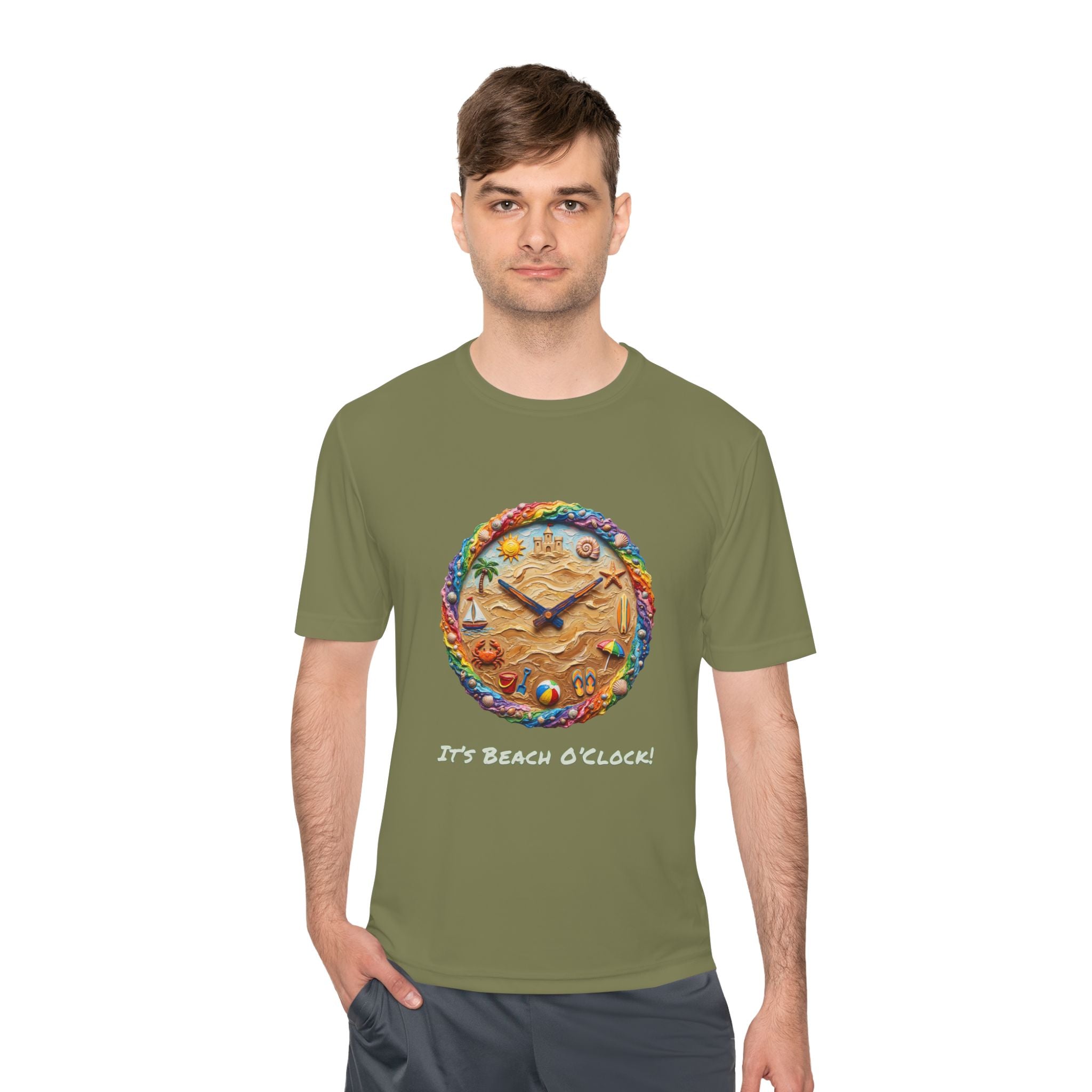 Beach Clock Performance Shirt — Graphic Tee