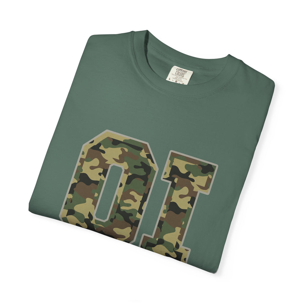 Camo 'OI' Graphic Tee — Military Camo Number Shirt (Organic Intelligence)