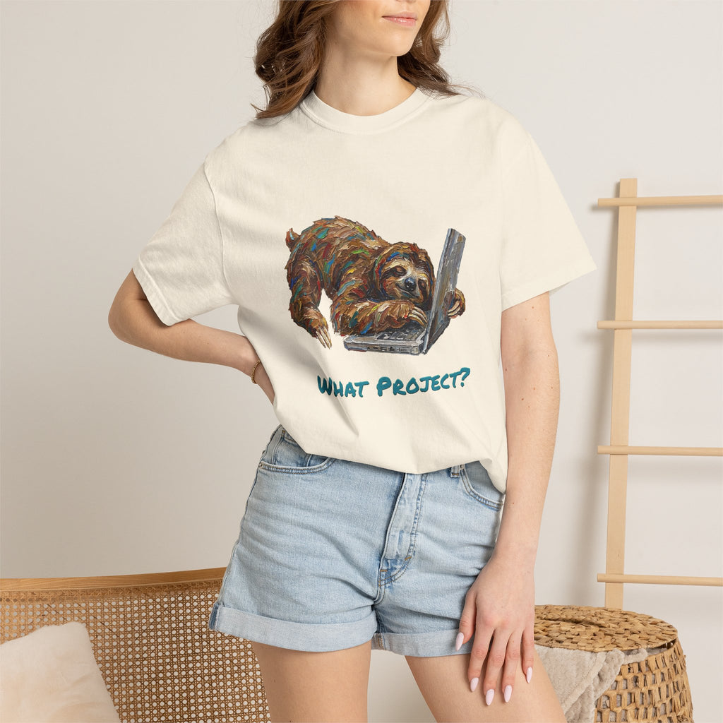 Sloth with Laptop Graphic Tee (What Project?)