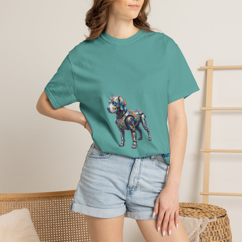 Robot Dog T‑Shirt — “Waiting For My Human To Reboot" Tee