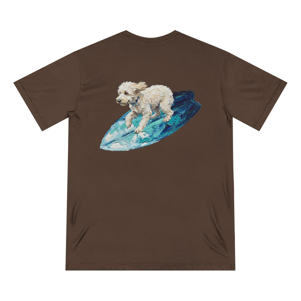 Organic Dog Surfing Graphic T-Shirt