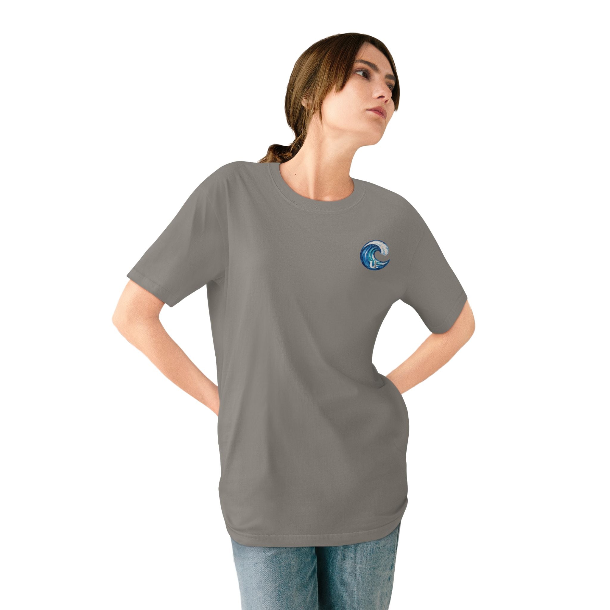 Organic Dog Surfing Graphic T-Shirt