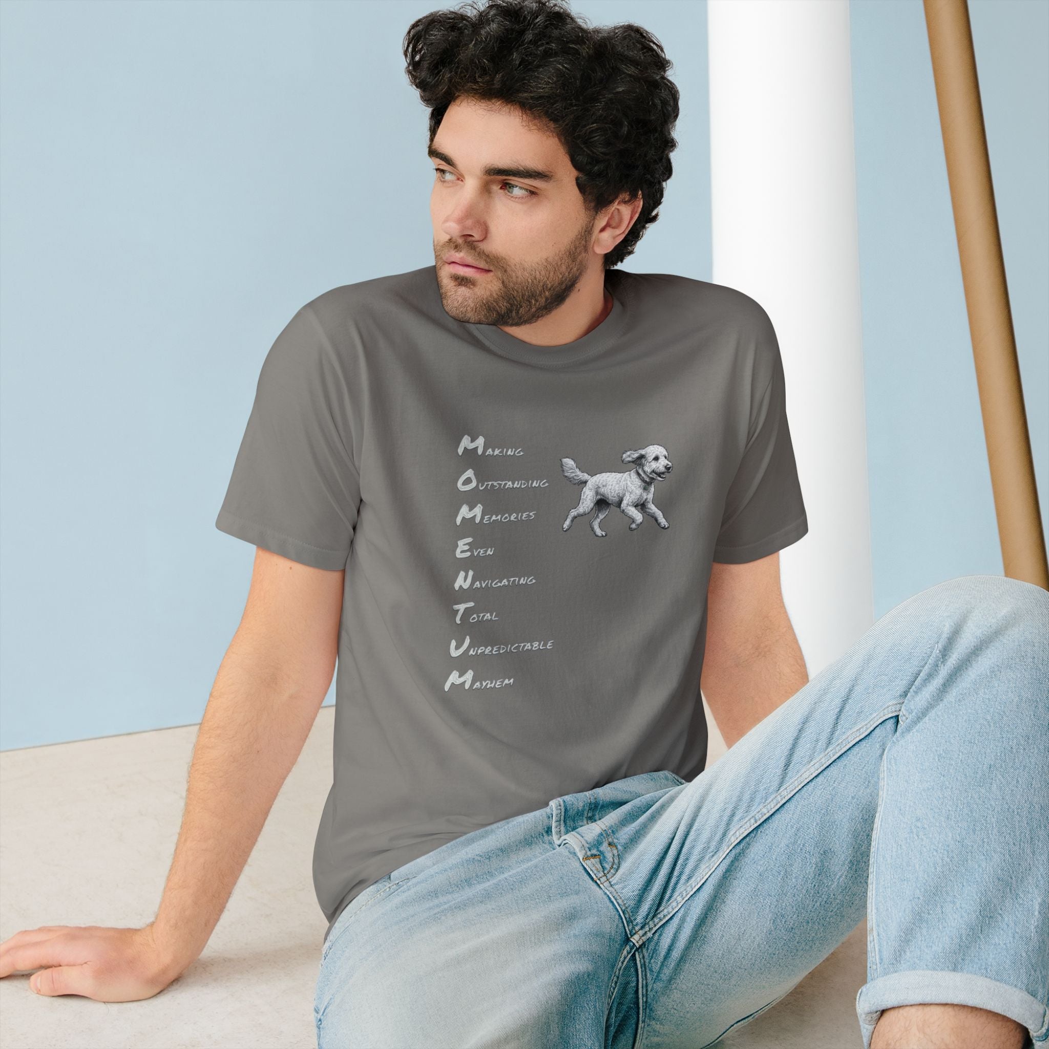 Organic Momentum Dog Graphic T-Shirt