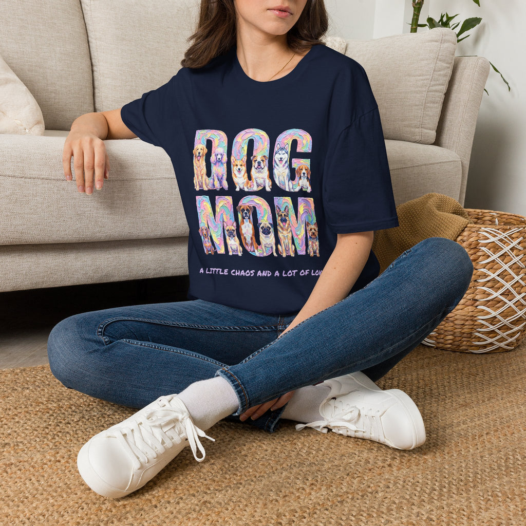 Dog Mom Pastel Soft T-Shirt (Dog Lover)