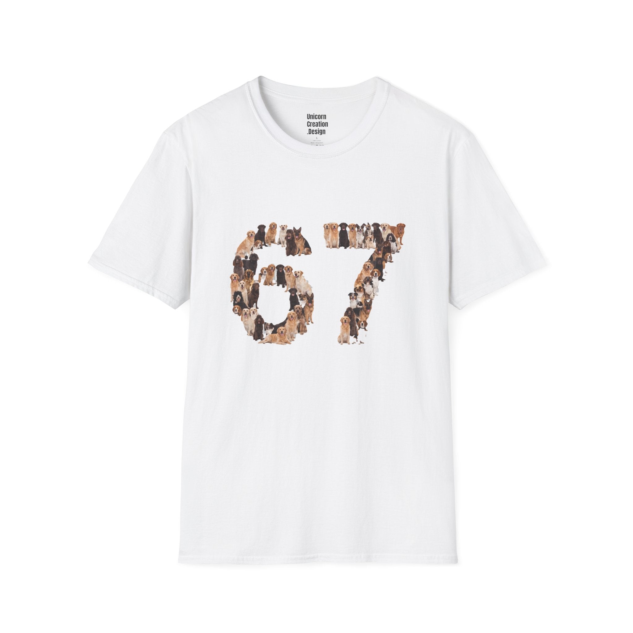 Dogs Number 67 Soft T-Shirt (Animal Lover)