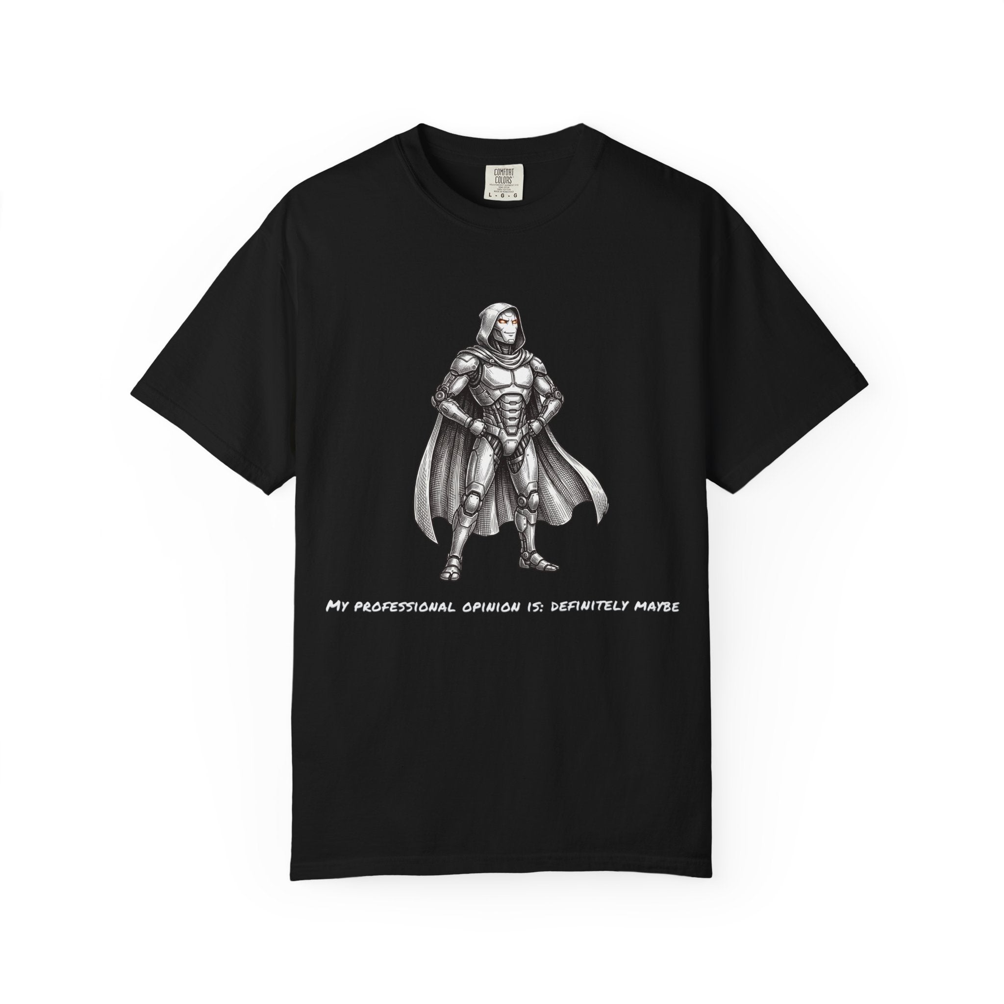 Robot Confident Graphic Tee — (Professional Opinion is Definite Maybe)