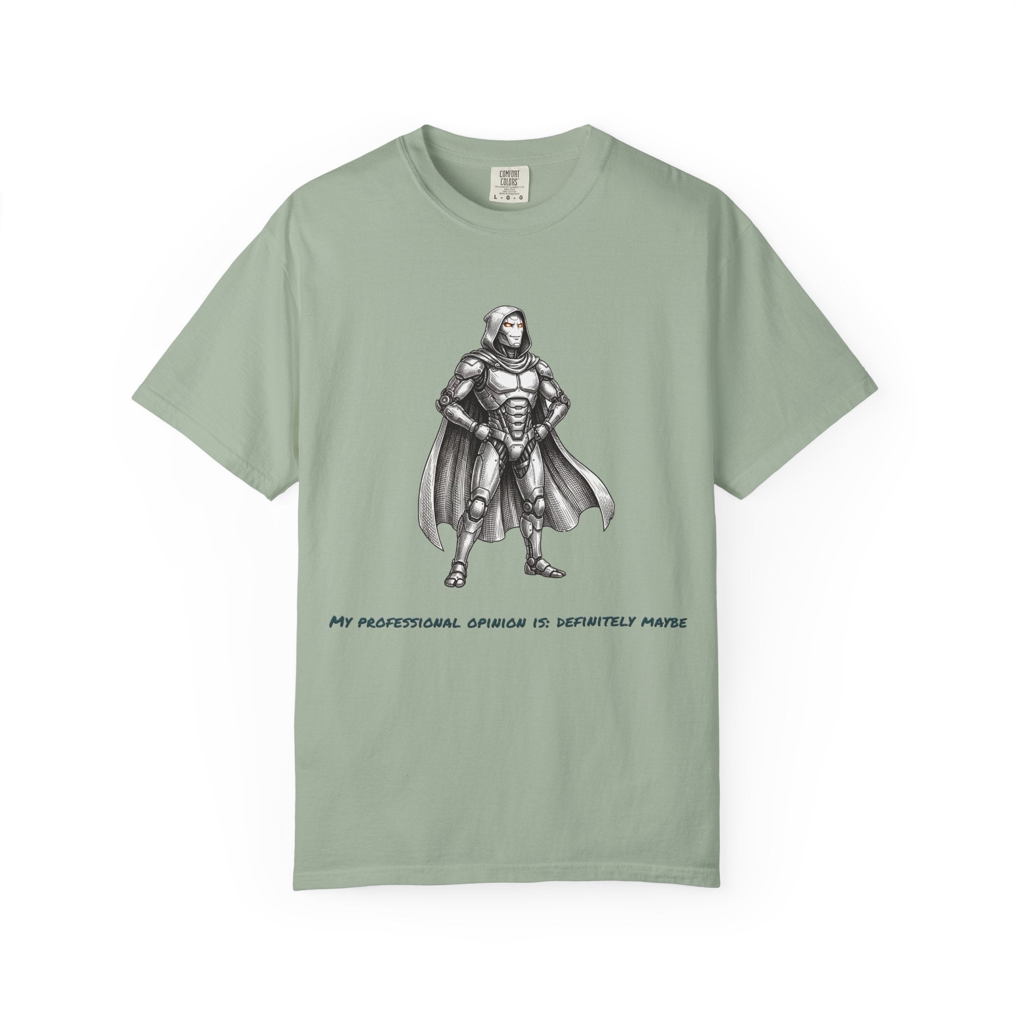 Robot Confident Graphic Tee — (Professional Opinion is Definite Maybe)