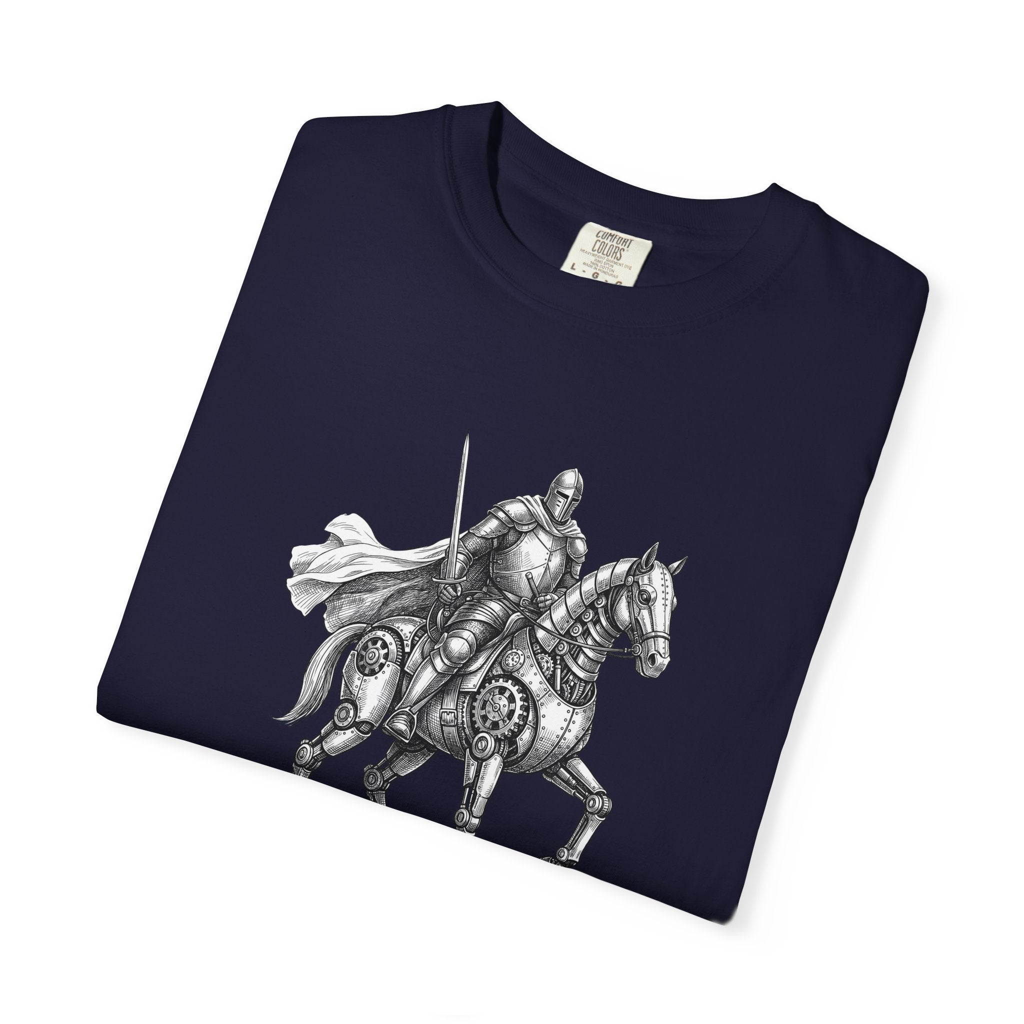 Knight & His Steed T‑Shirt — “This Quest Requires Charging Stations" Tee
