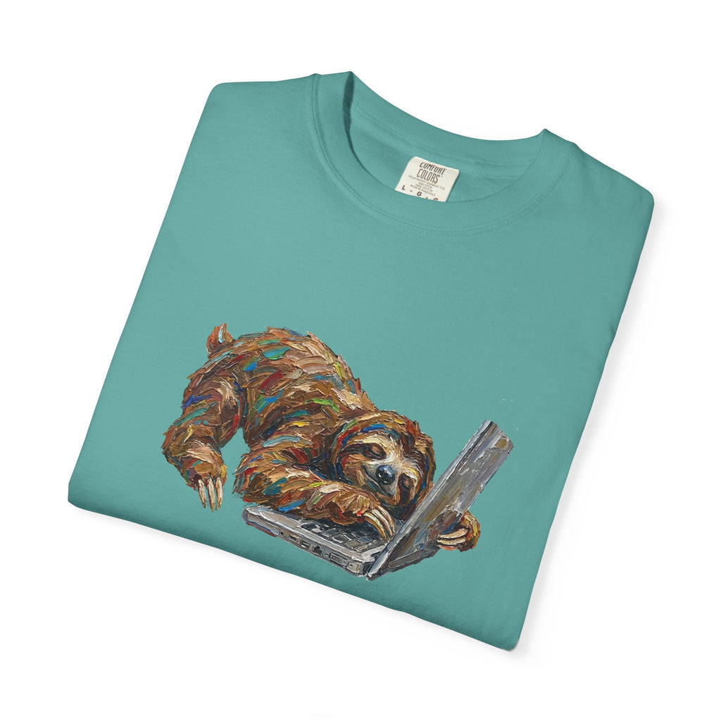 Sloth with Laptop Graphic Tee (What Project?)