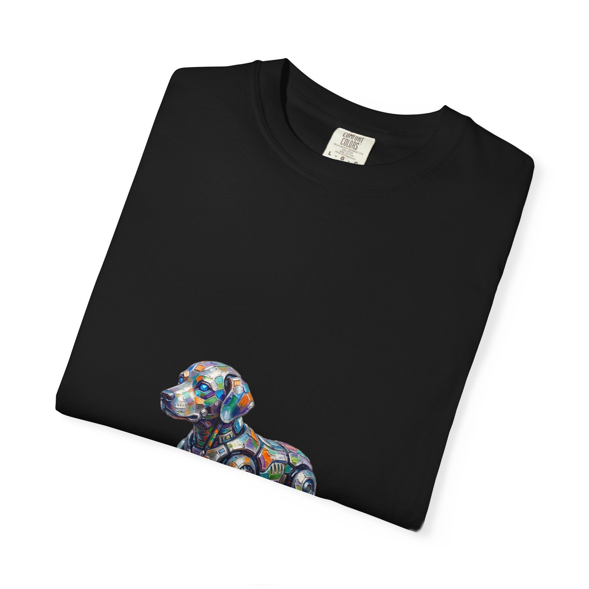 Robot Dog T‑Shirt — “My Emotional Support Human Is Offline Tee