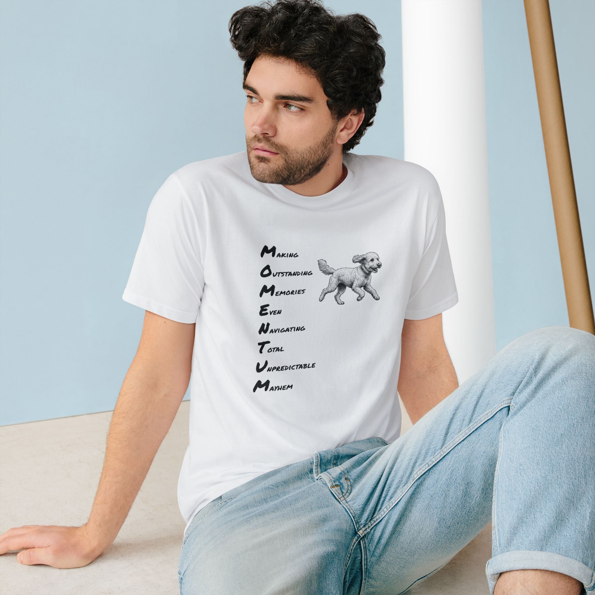 Organic Momentum Dog Graphic T-Shirt