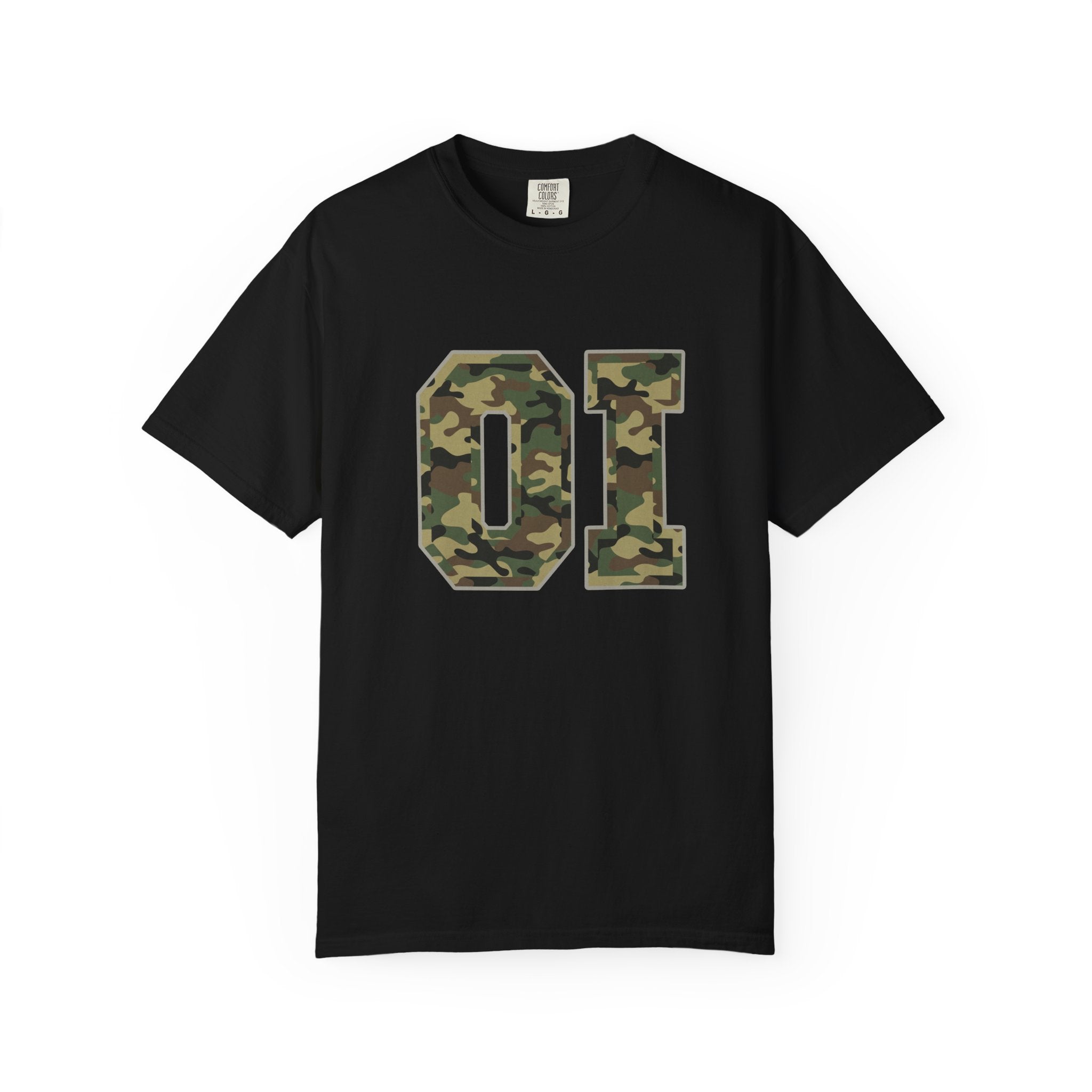 Camo 'OI' Graphic Tee — Military Camo Number Shirt (Organic Intelligence)