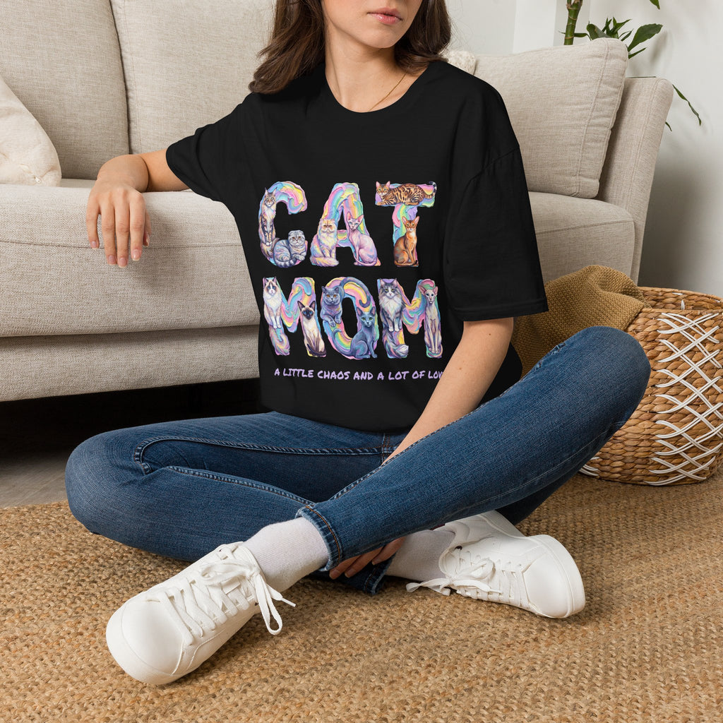 Cat Mom Pastel Soft T-Shirt (Cat Lover)