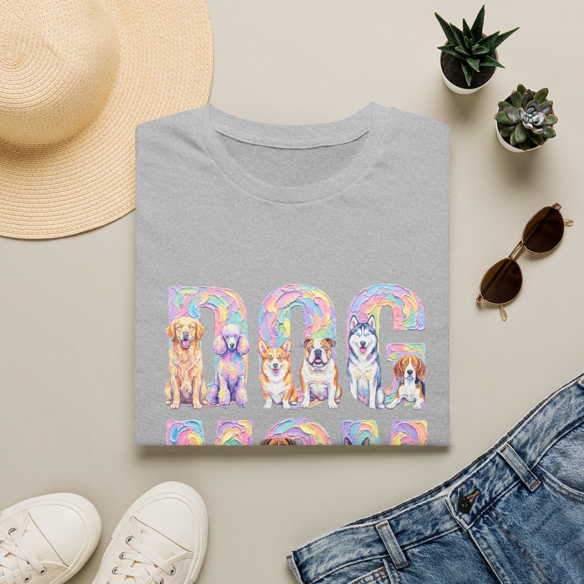 Dog Mom Pastel Soft T-Shirt (Dog Lover)