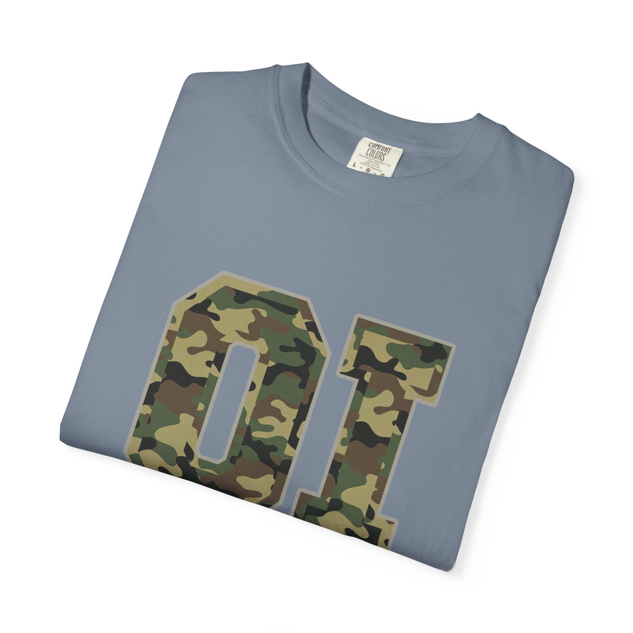 Camo 'OI' Graphic Tee — Military Camo Number Shirt (Organic Intelligence)