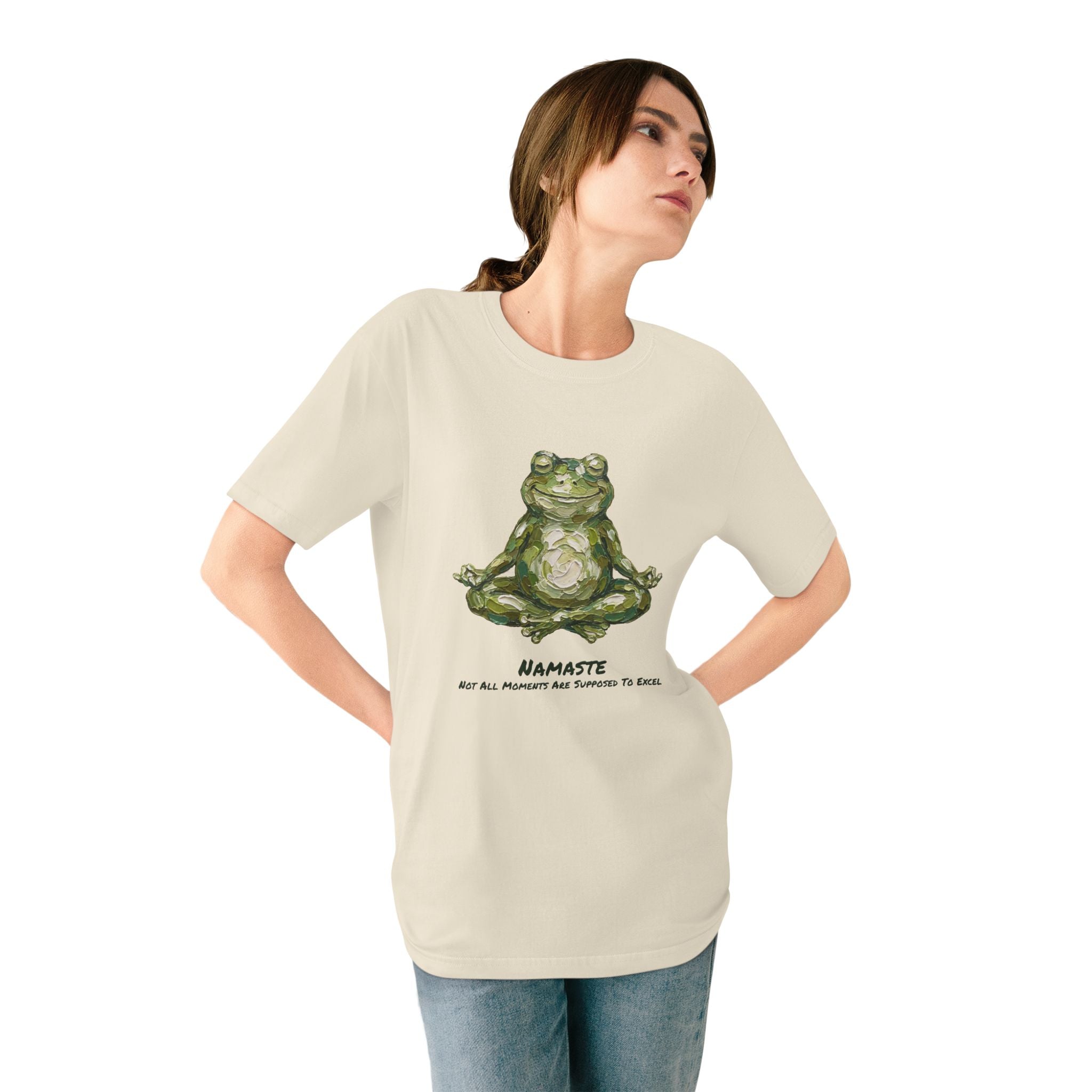 Organic Namaste Frog Graphic T-Shirt