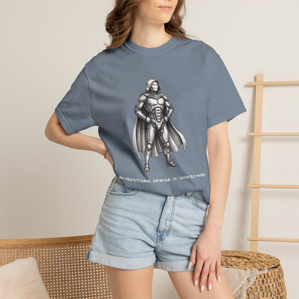 Robot Confident Graphic Tee — (Professional Opinion is Definite Maybe)