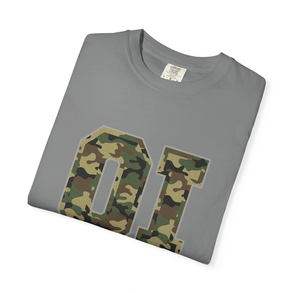 Camo 'OI' Graphic Tee — Military Camo Number Shirt (Organic Intelligence)