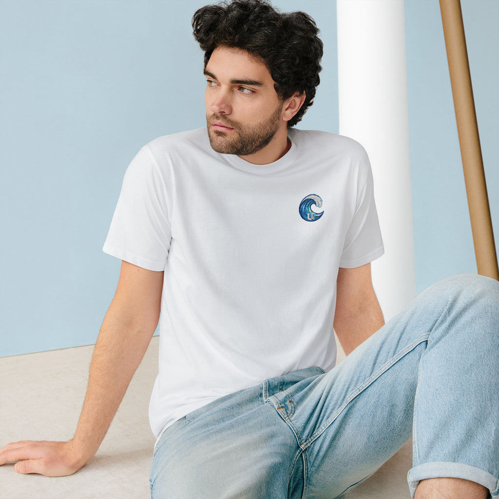 Organic Dog Surfing Graphic T-Shirt