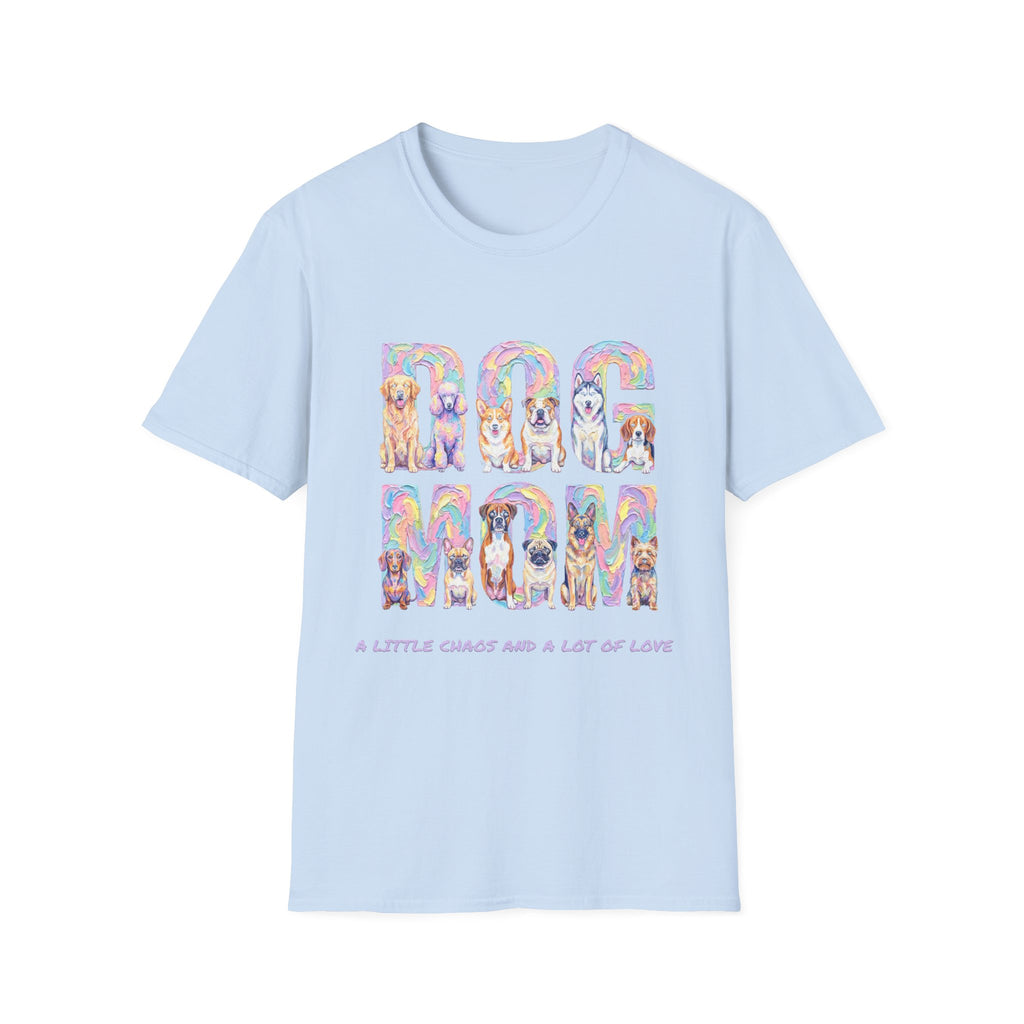 Dog Mom Pastel Soft T-Shirt (Dog Lover)