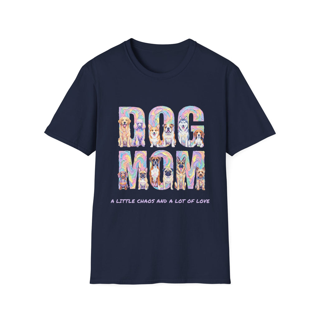 Dog Mom Pastel Soft T-Shirt (Dog Lover)