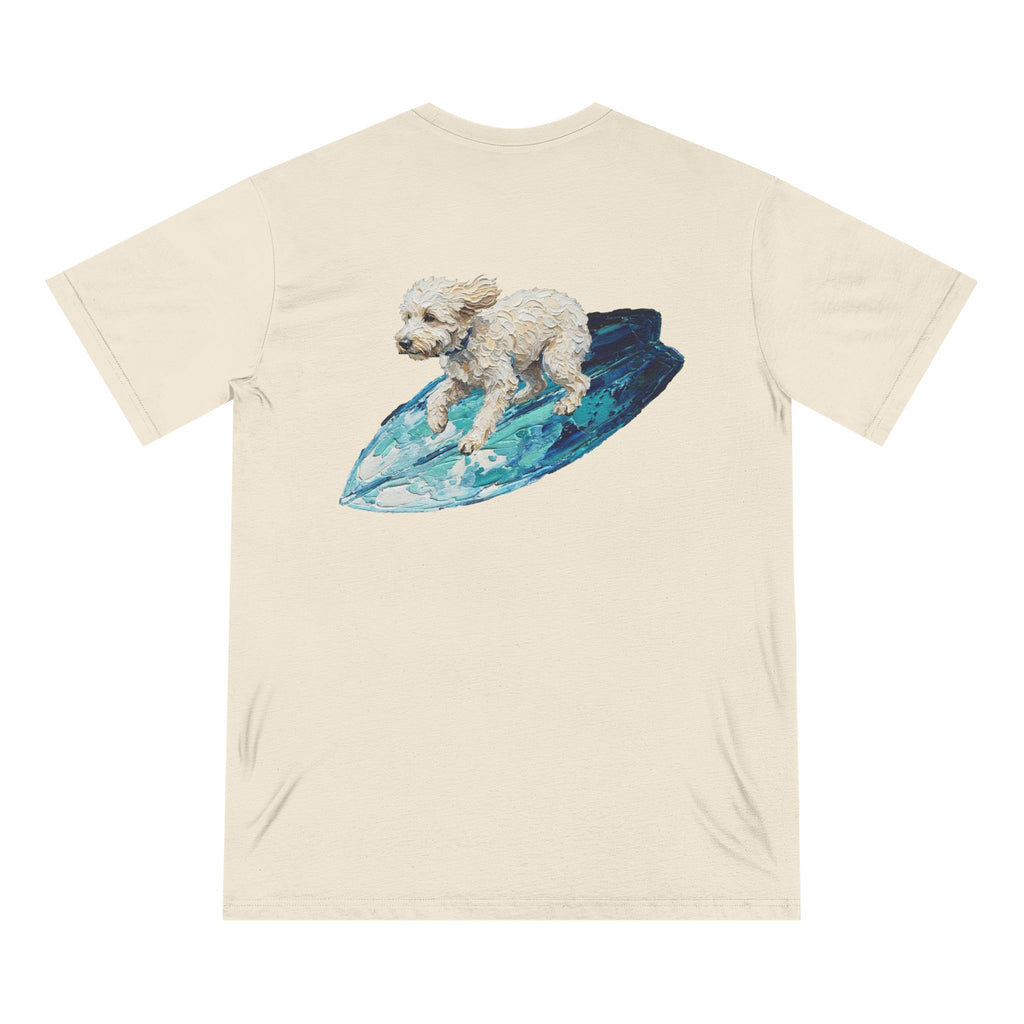 Organic Dog Surfing Graphic T-Shirt