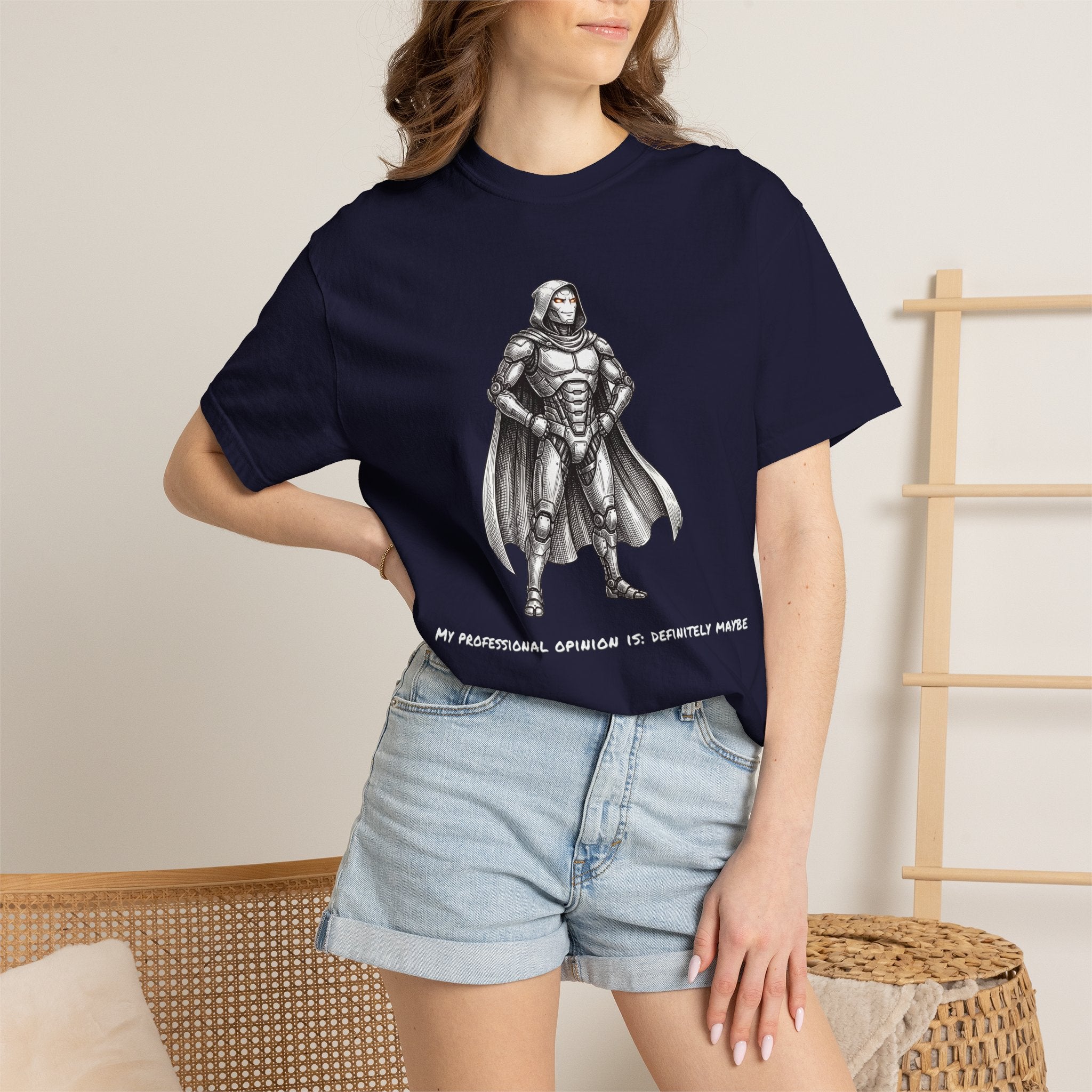 Robot Confident Graphic Tee — (Professional Opinion is Definite Maybe)