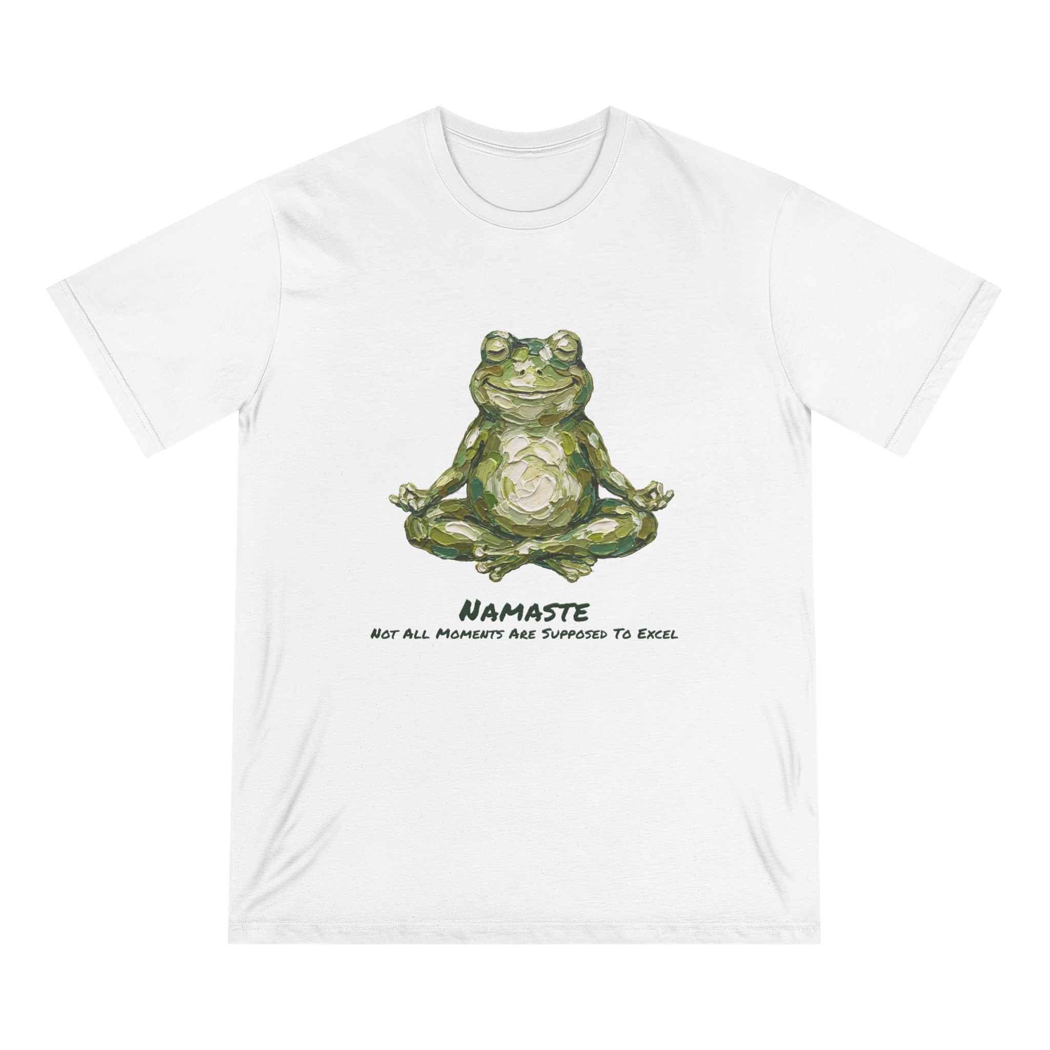 Organic Namaste Frog Graphic T-Shirt