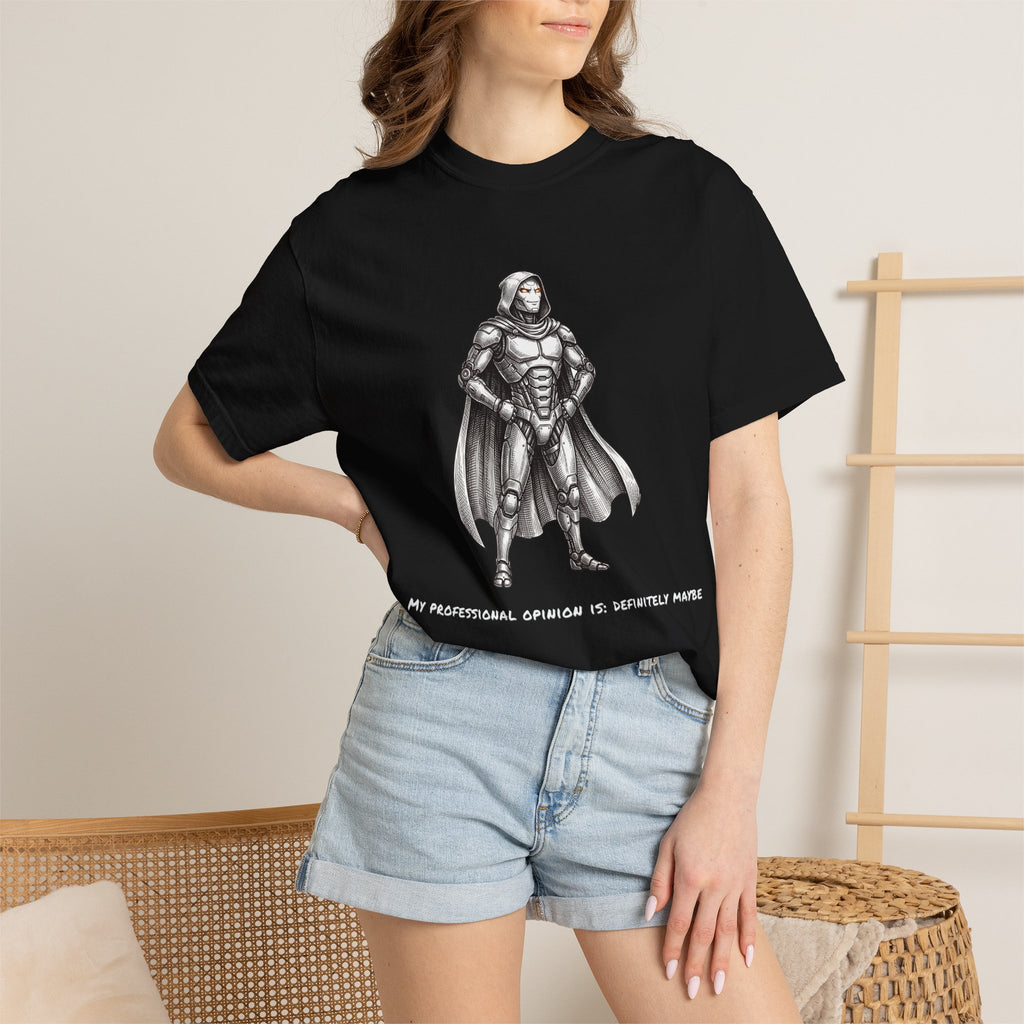 Robot Confident Graphic Tee — (Professional Opinion is Definite Maybe)