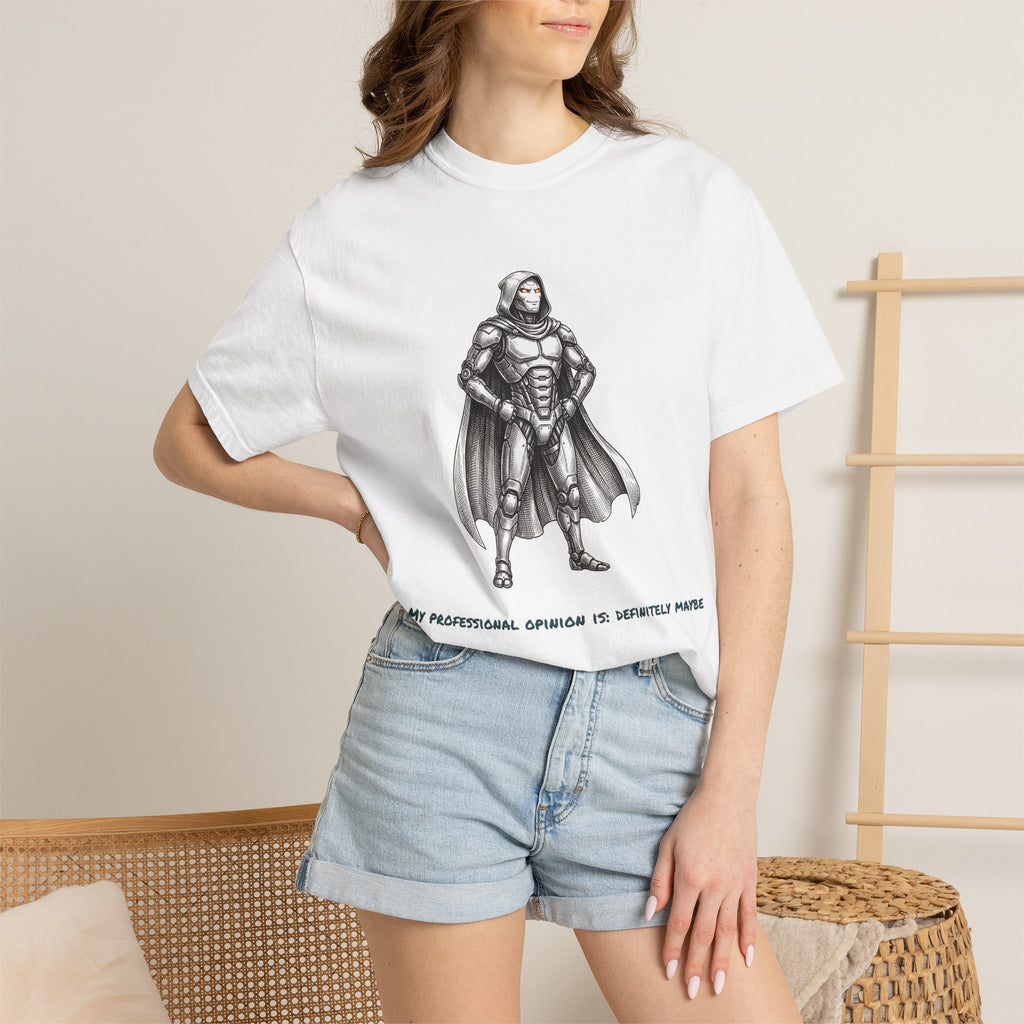 Robot Confident Graphic Tee — (Professional Opinion is Definite Maybe)