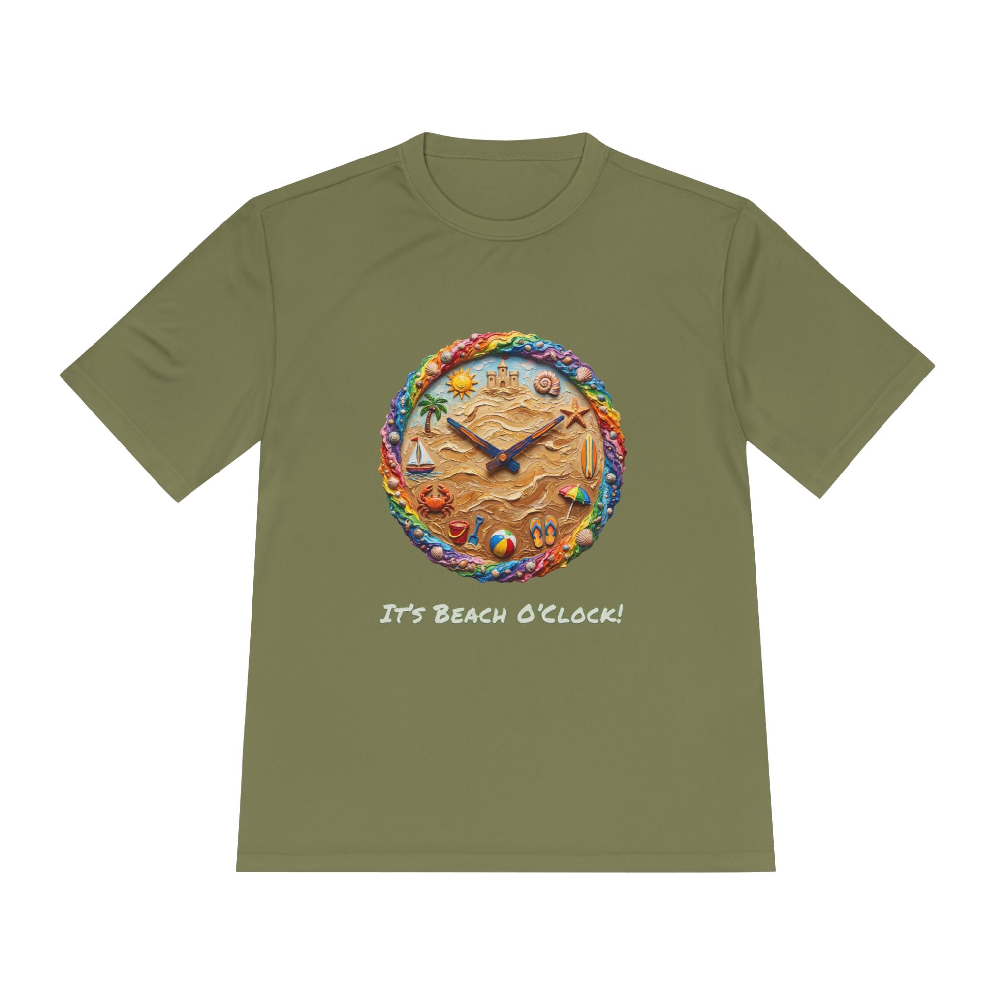Beach Clock Performance Shirt — Graphic Tee