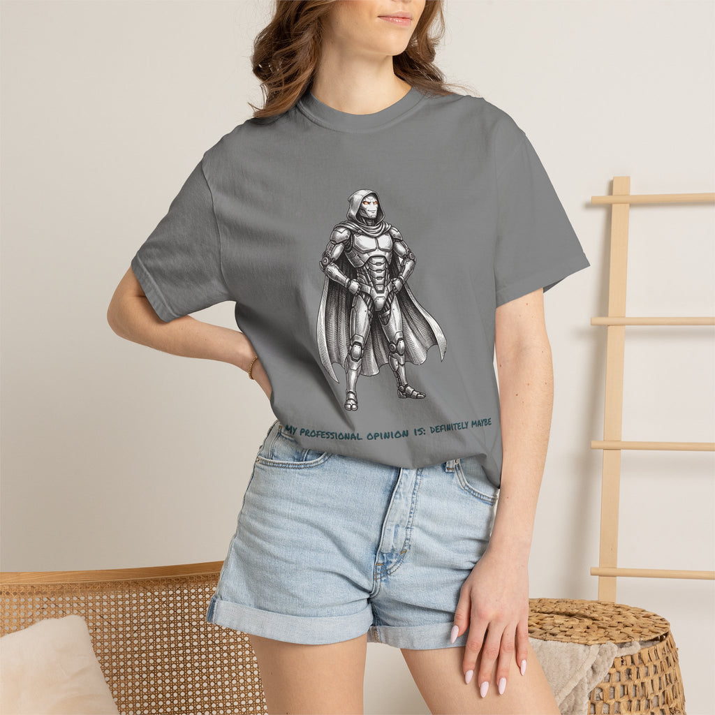 Robot Confident Graphic Tee — (Professional Opinion is Definite Maybe)