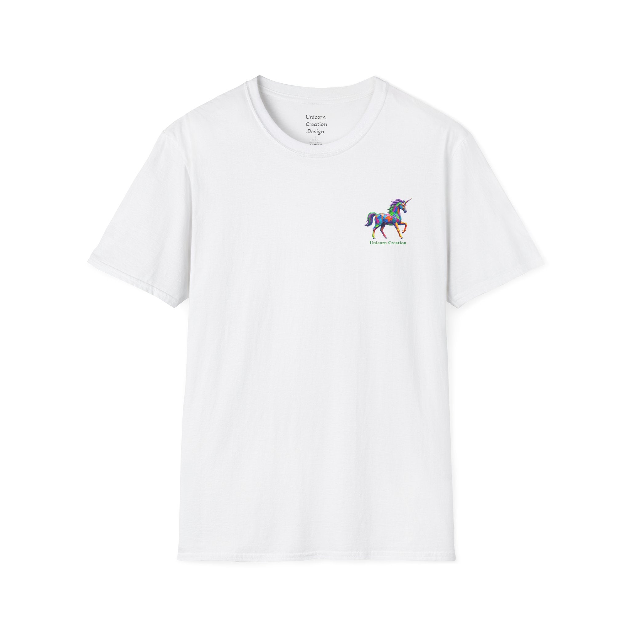 Rainbow Unicorn Logo Tee — Colorful Rainbow Unicorn Graphic T-Shirt