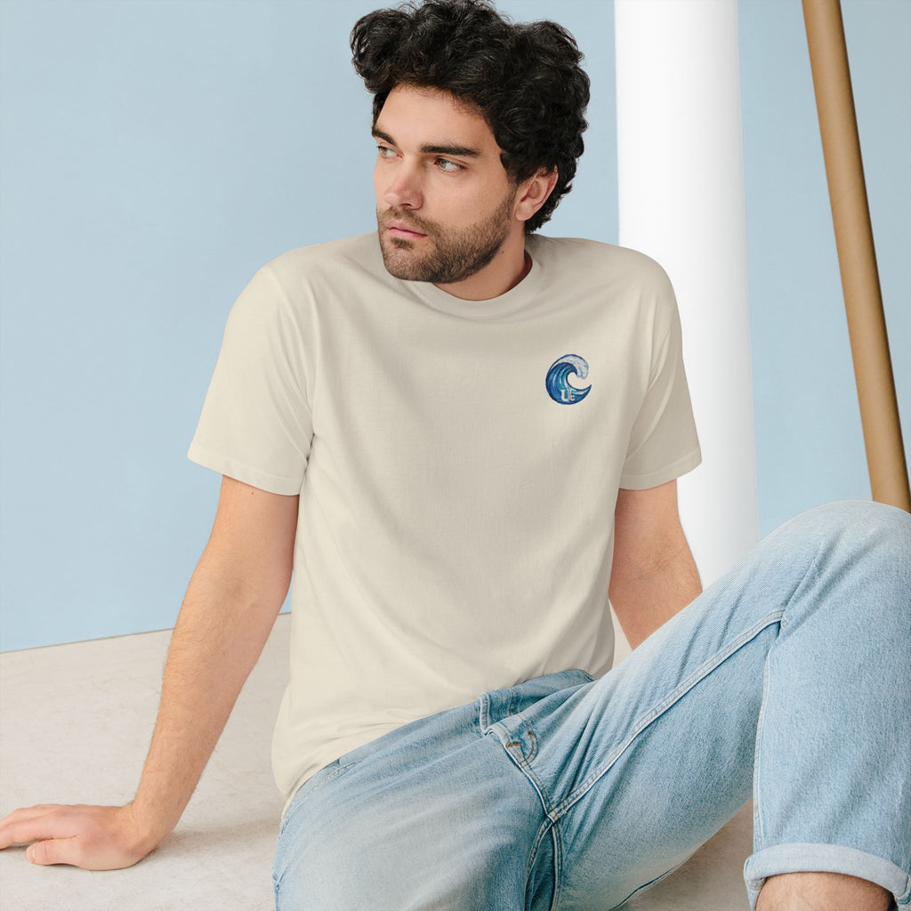 Organic Dog Surfing Graphic T-Shirt