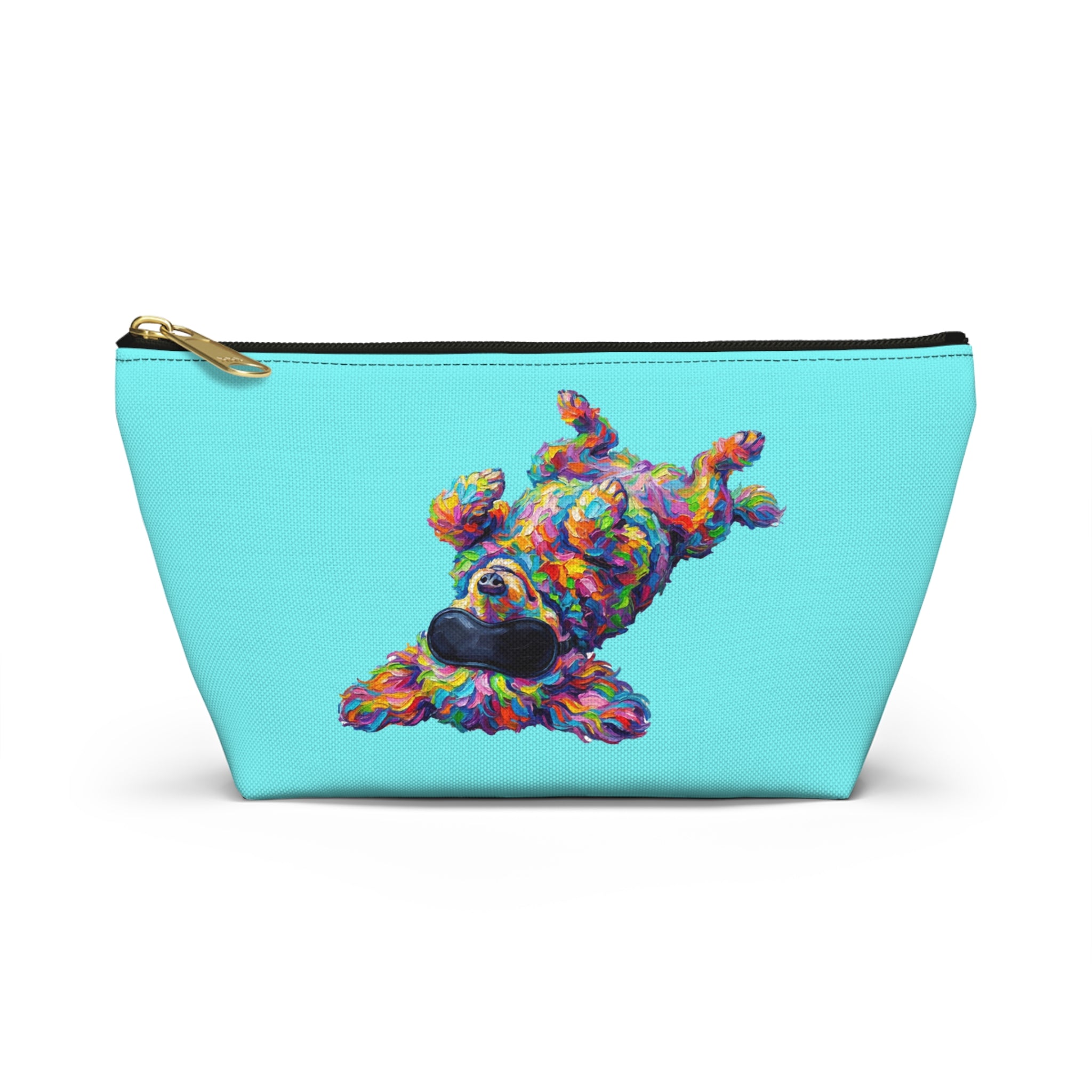Vibrant Sleepy Dog Accessory Pouch/Makeup Bag