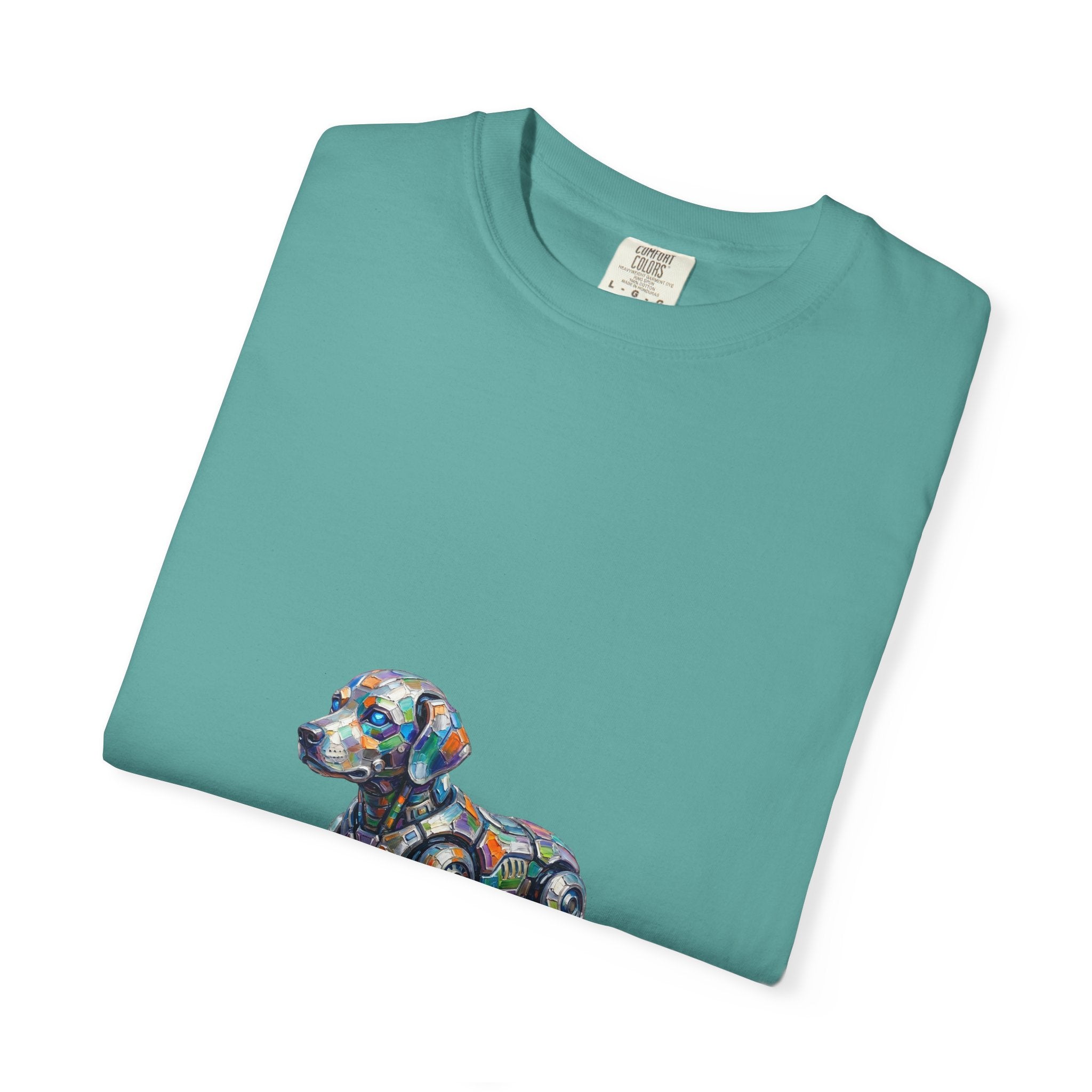 Robot Dog T‑Shirt — “My Emotional Support Human Is Offline Tee