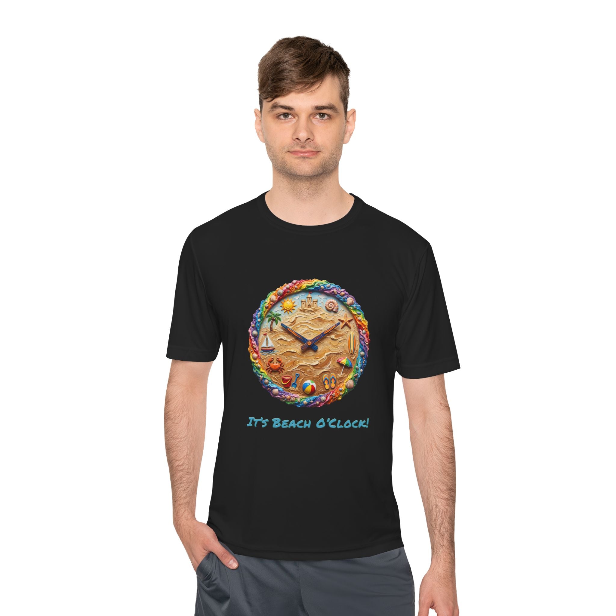 Beach Clock Performance Shirt — Graphic Tee