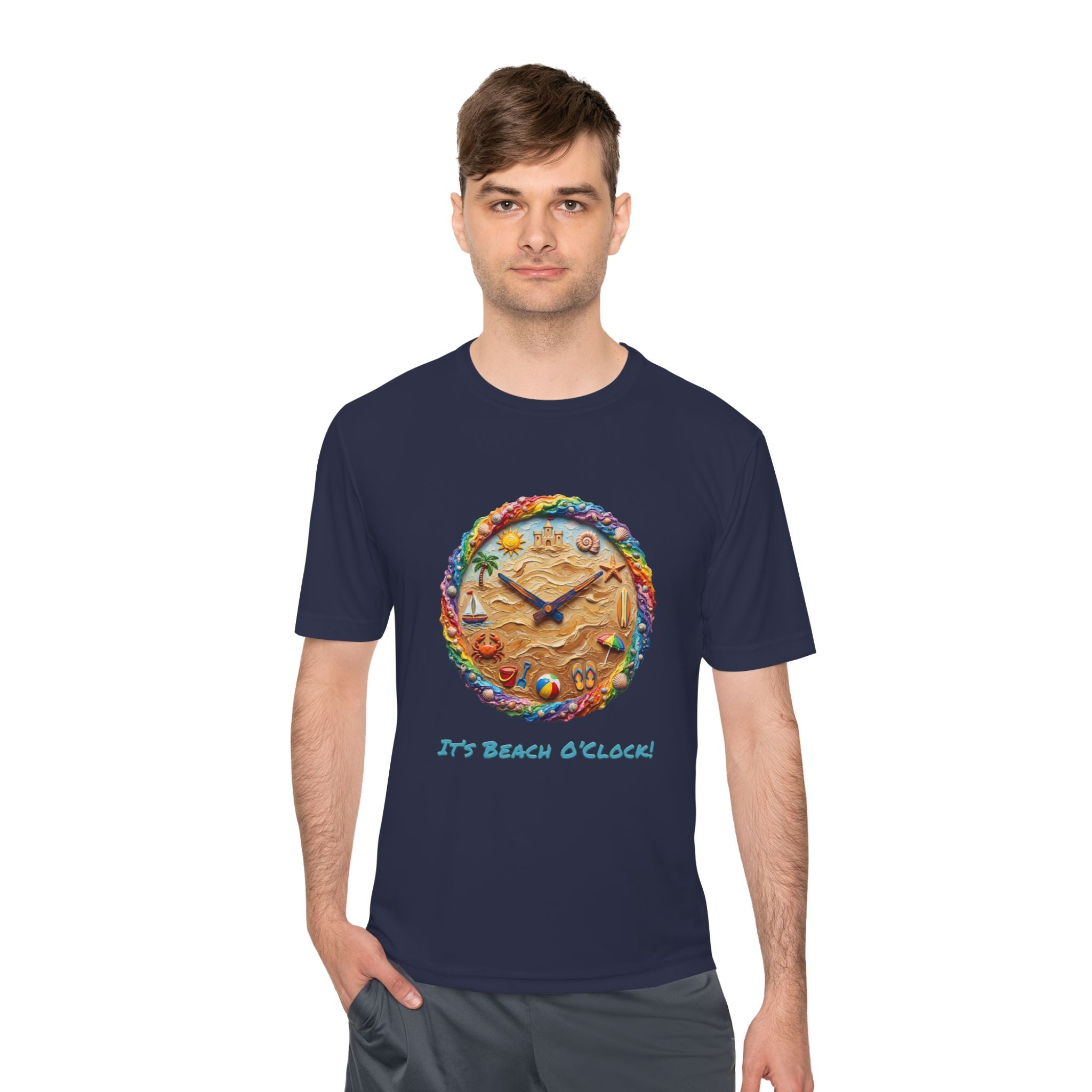 Beach Clock Performance Shirt — Graphic Tee